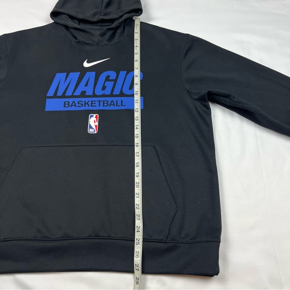 Nike Orlando Magic Mens NBA Hoodie Sweatshirt Sz Large Black Warm Up C2 - Picture 6 of 6
